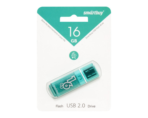 16GB USB GLOSSY(SB16GBGS-G) зеленый SMARTBUY