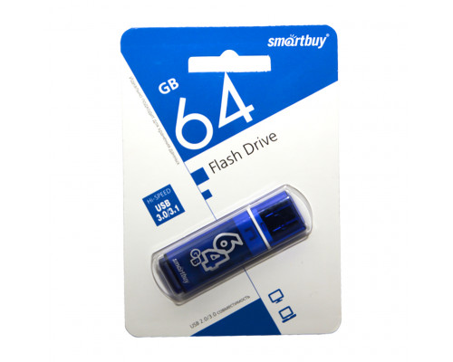 64GB USB 3.0 GLOSSY (SB64GBGS-DB) синий SMARTBUY