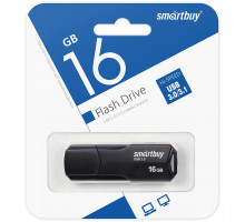 16GB USB 3.0/3.1 CLUE Black (SB16GBCLU-K3) черный SMARTBUY