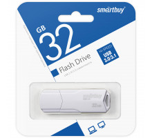 32GB USB 3.0/3.1 CLUE White (SB32GBCLU-W3) белый SMARTBUY