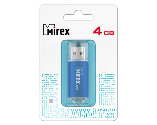 4GB USB2.0 UNIT (13600-FMUAQU04) синий MIREX