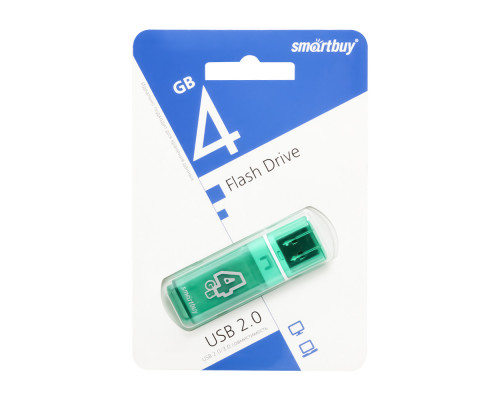4GB USB GLOSSY (SB4GBGS-G) зеленый SMARTBUY