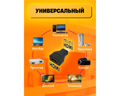 Переходник HDMI – mini HDMI E7 DREAM STYLE