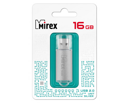 16GB USB2.0 UNIT (13600-FMUUSI16) серебро MIREX