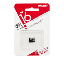 16GB microSDHC Class10 UHS-I без адаптера SMARTBUY