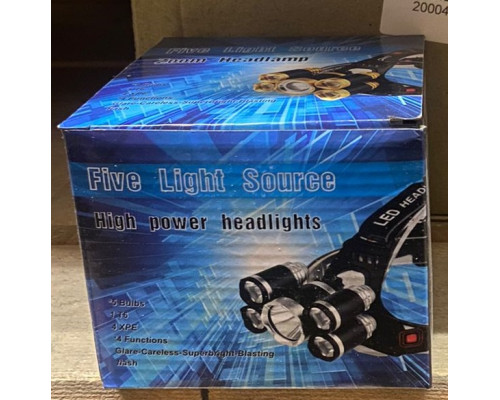 Фонарь налобный MX-T118-T6 (СЗУ, АЗУ, 2x181650 5800 mAh) черно-серый DREAM (скидка 30 процентов)