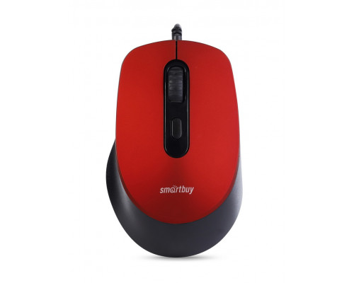Мышь проводная беззвучная ONE 265-R (SBM-265-R) красная SMARTBUY