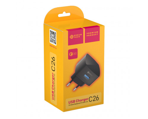ЗУ C26 USB 2.4A QC3.0 DREAM (скидка 30 процентов)
