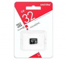 32GB microSDHC Class10 (SB32GBSDCL10-00LE) без адаптера SMARTBUY