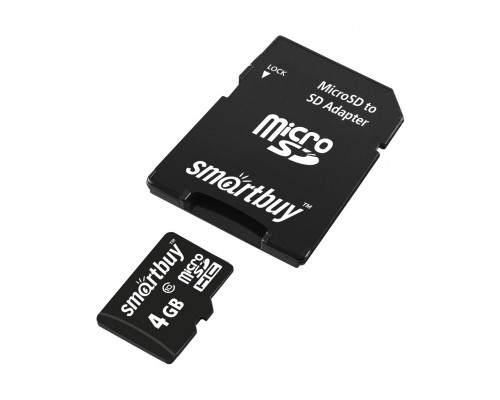 4GB microSDHC Class10 (SB4GBSDCL10-01) SMARTBUY