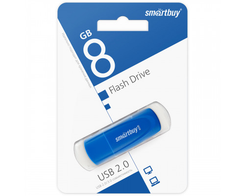 8GB USB Scout Blue (SB008GB2SCB) синий SMARTBUY