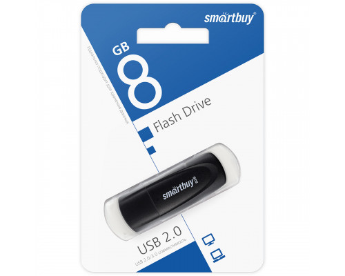 8GB USB Scout Black (SB008GB2SCK) черный SMARTBUY