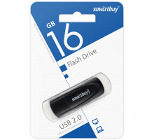 16GB USB 2.0 Scout Black (SB016GB2SCK) черный SMARTBUY