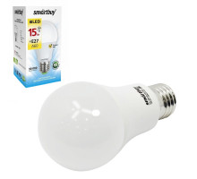 Светодиодная лампа A60-15W/3000/E27 теплый свет SMARTBUY