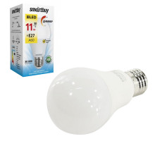 Светодиодная лампа A60-11W/3000/E27 теплый свет SMARTBUY