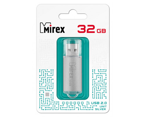 32GB USB2.0 UNIT (13600-FMUUSI32) серебро MIREX