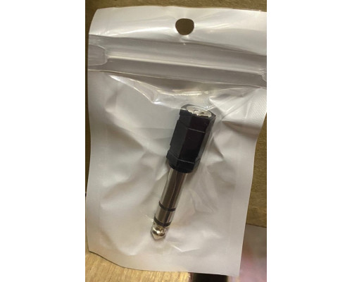 Переходник аудио AU03 JACK 6.3 (6.5) -3.5 mm STYLE (W1)