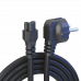 Сетевой кабель питания C5 (3*0,5) 6A 1320W 1.5M PC03 1PC/POLYBAG (скидка 50 процентов)