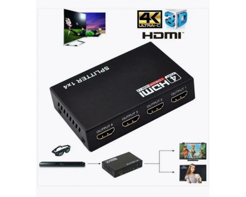 Разветвитель HDMI сплиттер переходник 1x2 (V1.4) 4K 1080P HD51