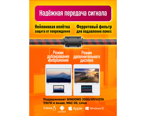 Кабель HDMI DVI (24+1) 2 M N1 20X15 DREAM ORIG